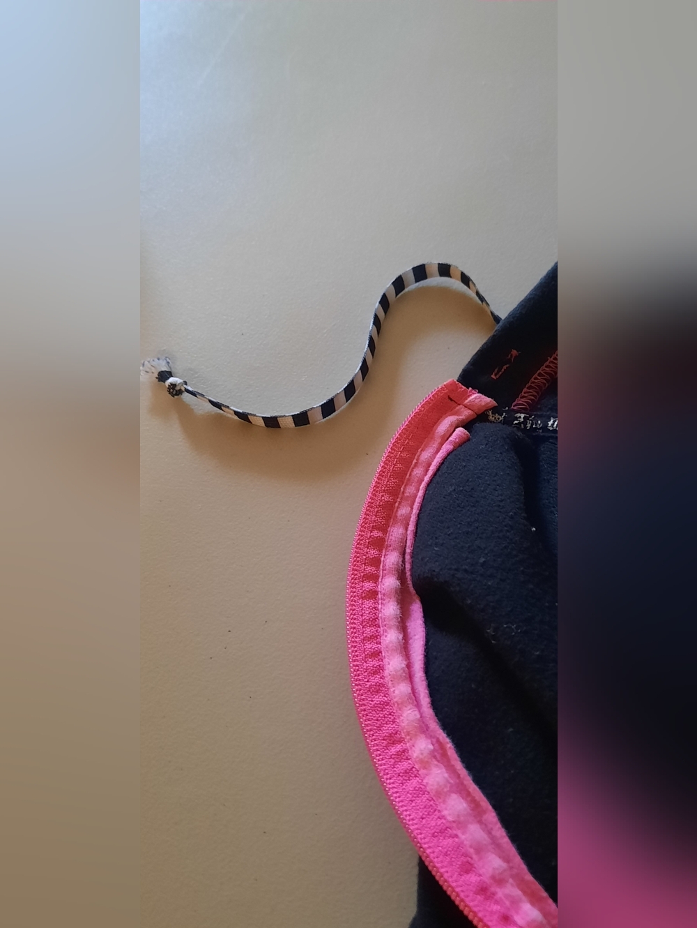 Abbey Dawn Black Hoodie with Pink Accents - Picture 12 of 15
